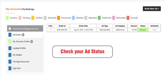 Ad Status